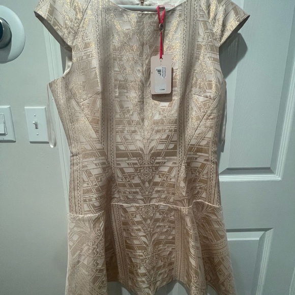 NWT Ted Baker Art Deco Dress Size 3 w/ Garment Bag - Picture 2 of 8